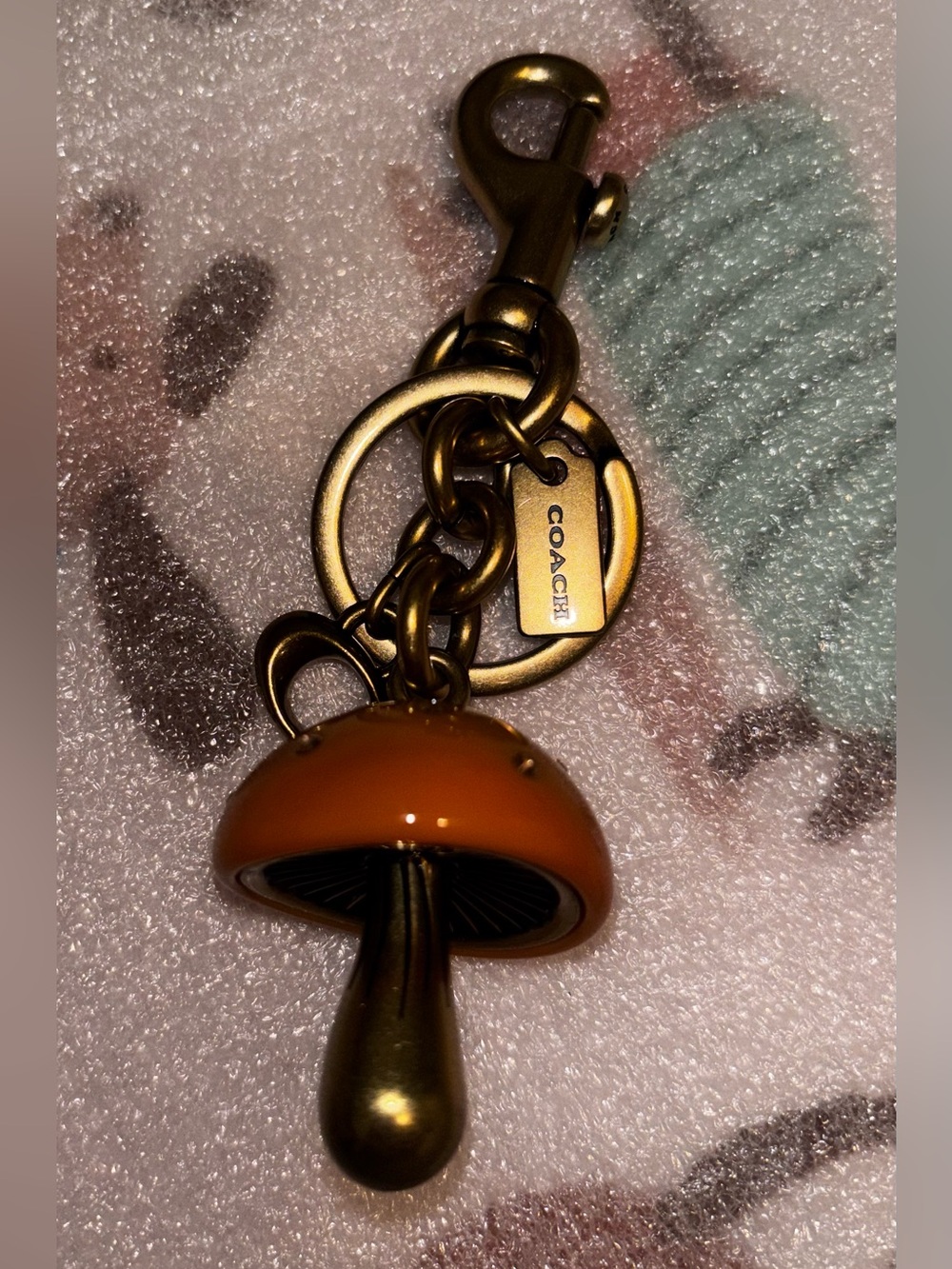 Coach Mushroom Charm KeyFob New Without Tag - Picture 4 of 7